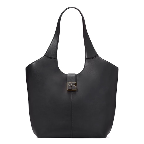 Kate Spade Dakota Large Smooth Napa Leather Tote - Black - Picture 1 of 8